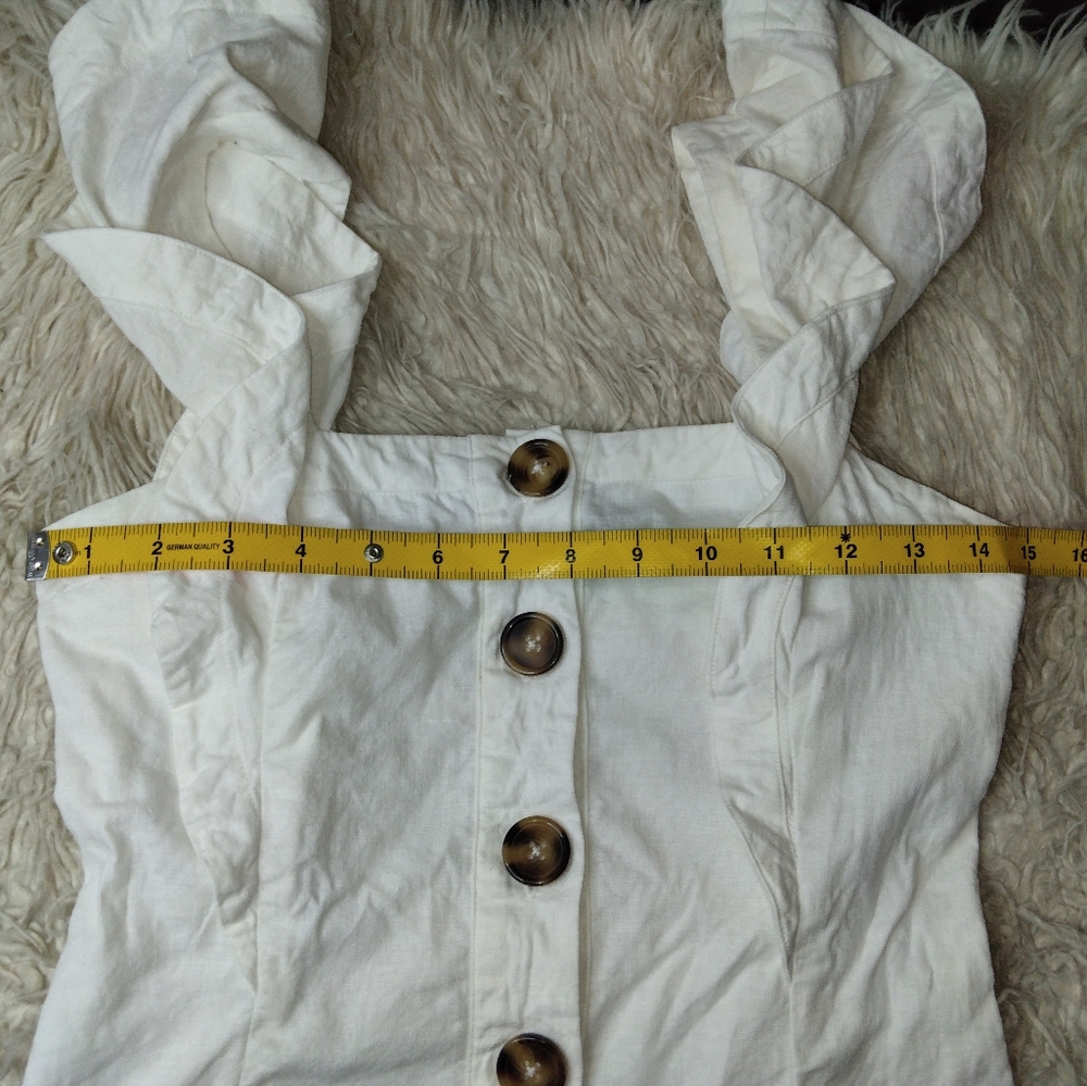 LPA Button Ruffle Tank Top Size XS - Picture 10 of 13